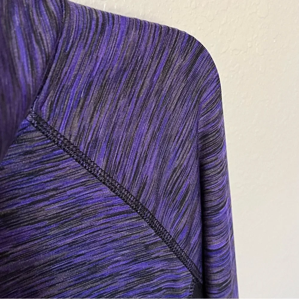 VOGO Athletica Purple And Black Full-Zip Lightweight Active Jacket Size Medium